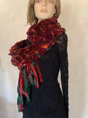 Artisan Handmade Raw Edge Scarf🌝wow✨